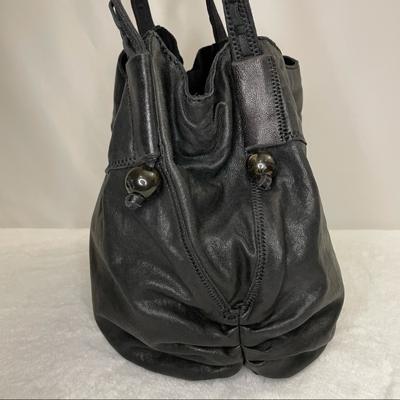 Lucky Brand Italian Leather Shoulder Bag Black - Picture 5 of 12